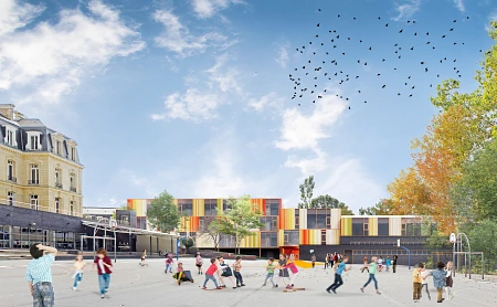 Extension de l'école Jeanne d'Arc, Projets, Juxta