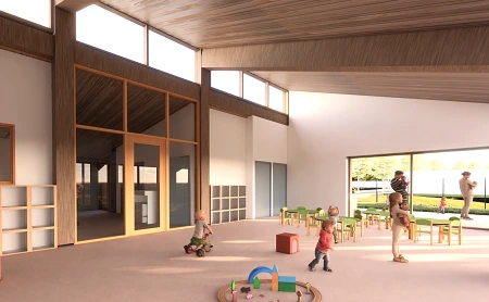 Création d'une crèche en construction bois / paille, Projets, Juxta